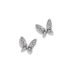 Enchanting Butterfly Post Earrings in Fine Quality Crystals.