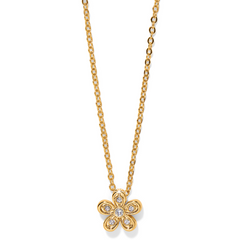 Enchanting Flower Gold Necklace in the color gold.