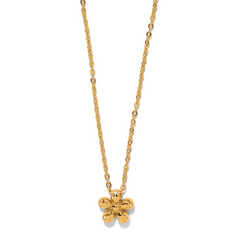 Enchanting Flower Gold Necklace in the color gold.