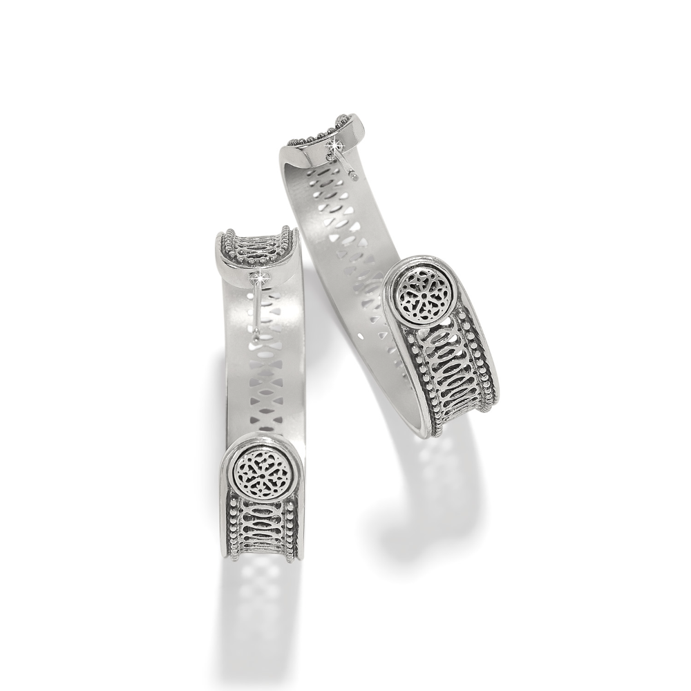 Ferrara Siena Large Hoop Earrings.