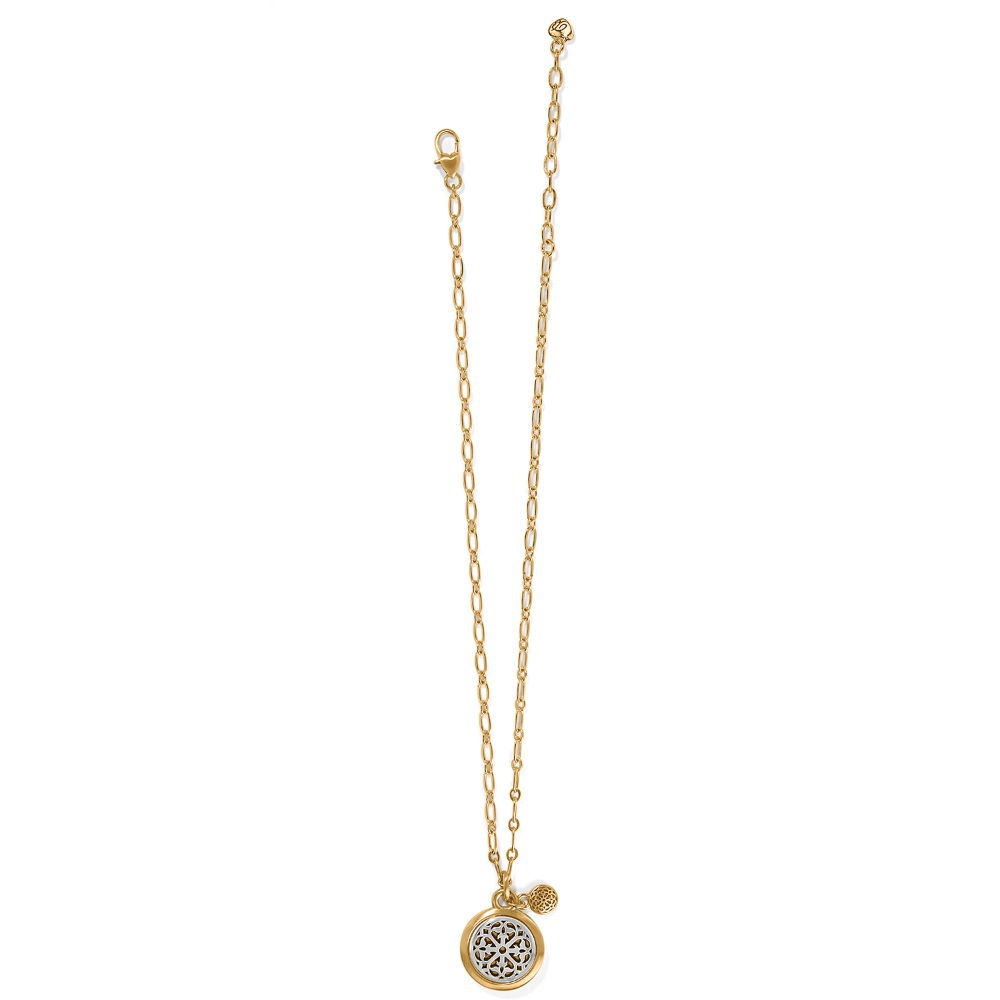 Ferrara Two Tone Luce Small Pendant Necklace designed by Brighton Jewelry.