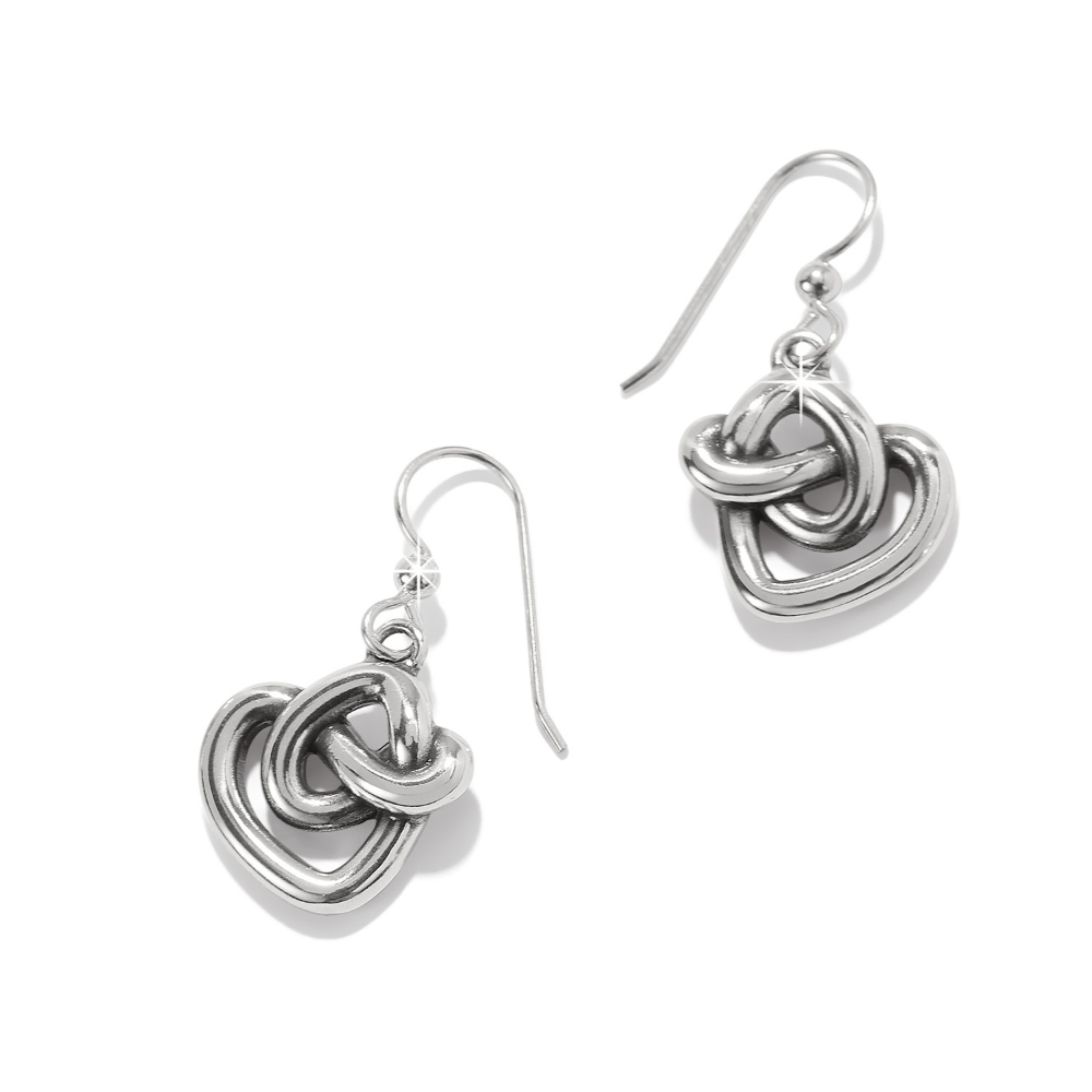 Interlok Curve Heart French Wire Earrings.