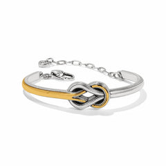 Brighton Interlok Harmony Two-Tone Bar Bracelet - Silver