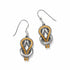 Brighton Interlok Harmony Two-Tone French Wire Earrings - Silver and Gold