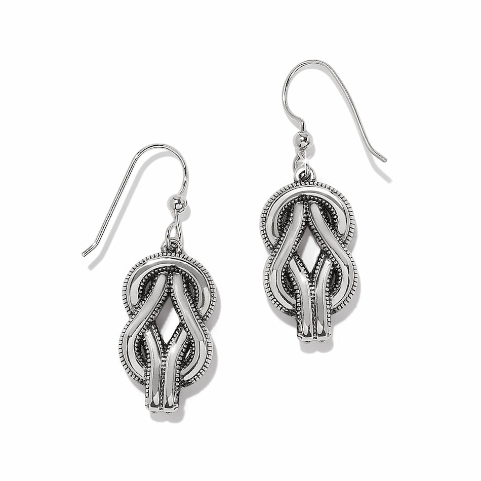 Brighton Interlok Harmony Two-Tone French Wire Earrings - Silver and Gold