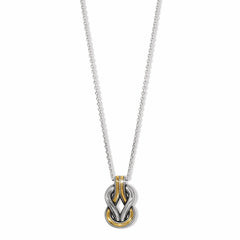 Brighton Interlok Harmony Two-Tone Necklace - Silver and Gold