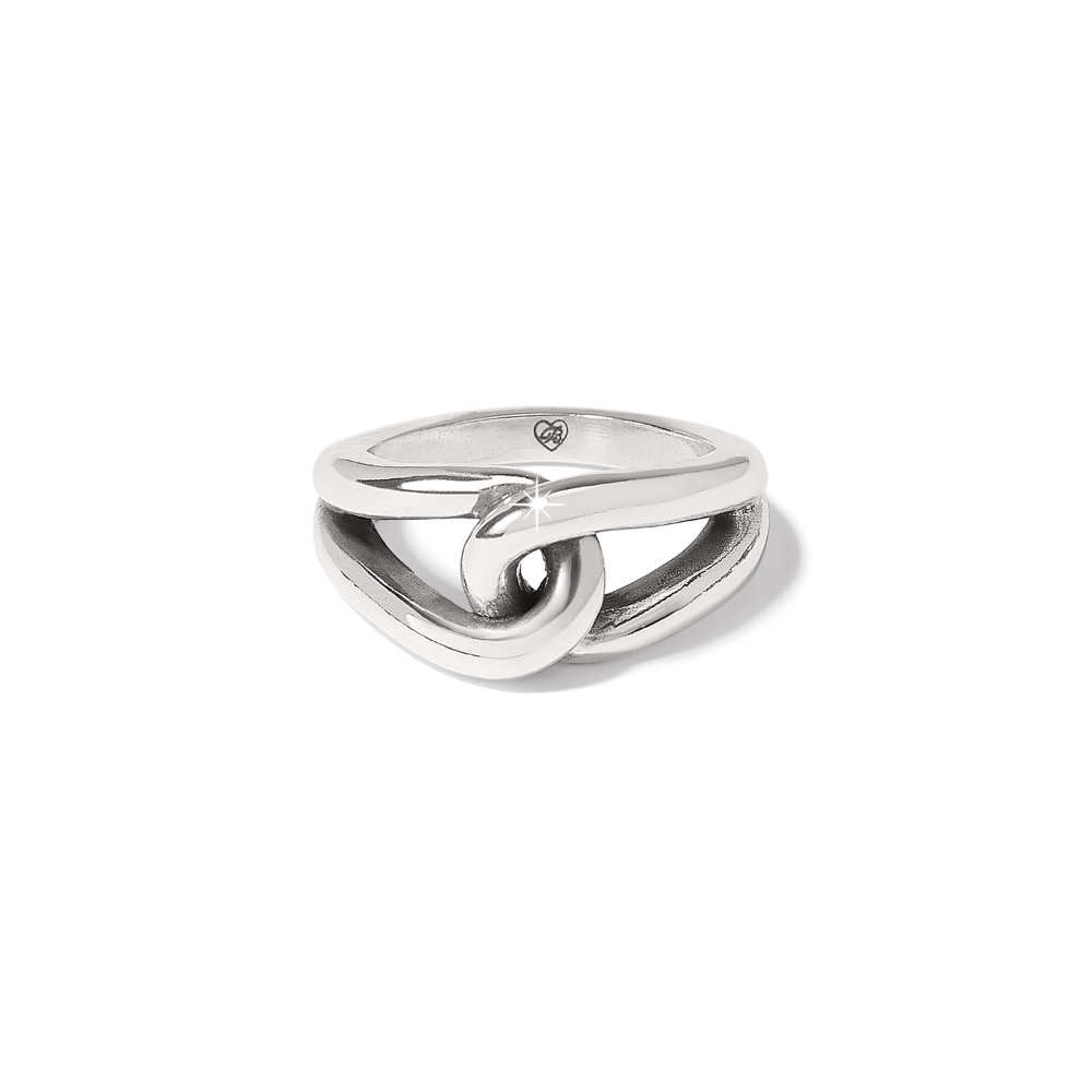 Interlok Bold Ring in color Silver.