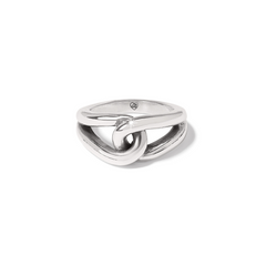 Interlok Bold Ring in color Silver.