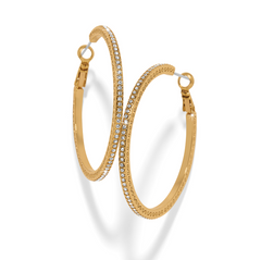 Meridian Eclipse Thin Large Hoop Earrings