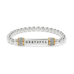 Meridian Grateful Two Tone Stretch Bracelet
