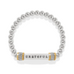 Meridian Grateful Two Tone Stretch Bracelet