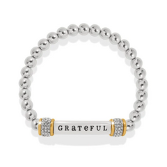Meridian Grateful Two Tone Stretch Bracelet