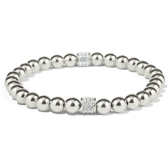 Brighton Meridian Petite Silver Stretch Bracelet.
