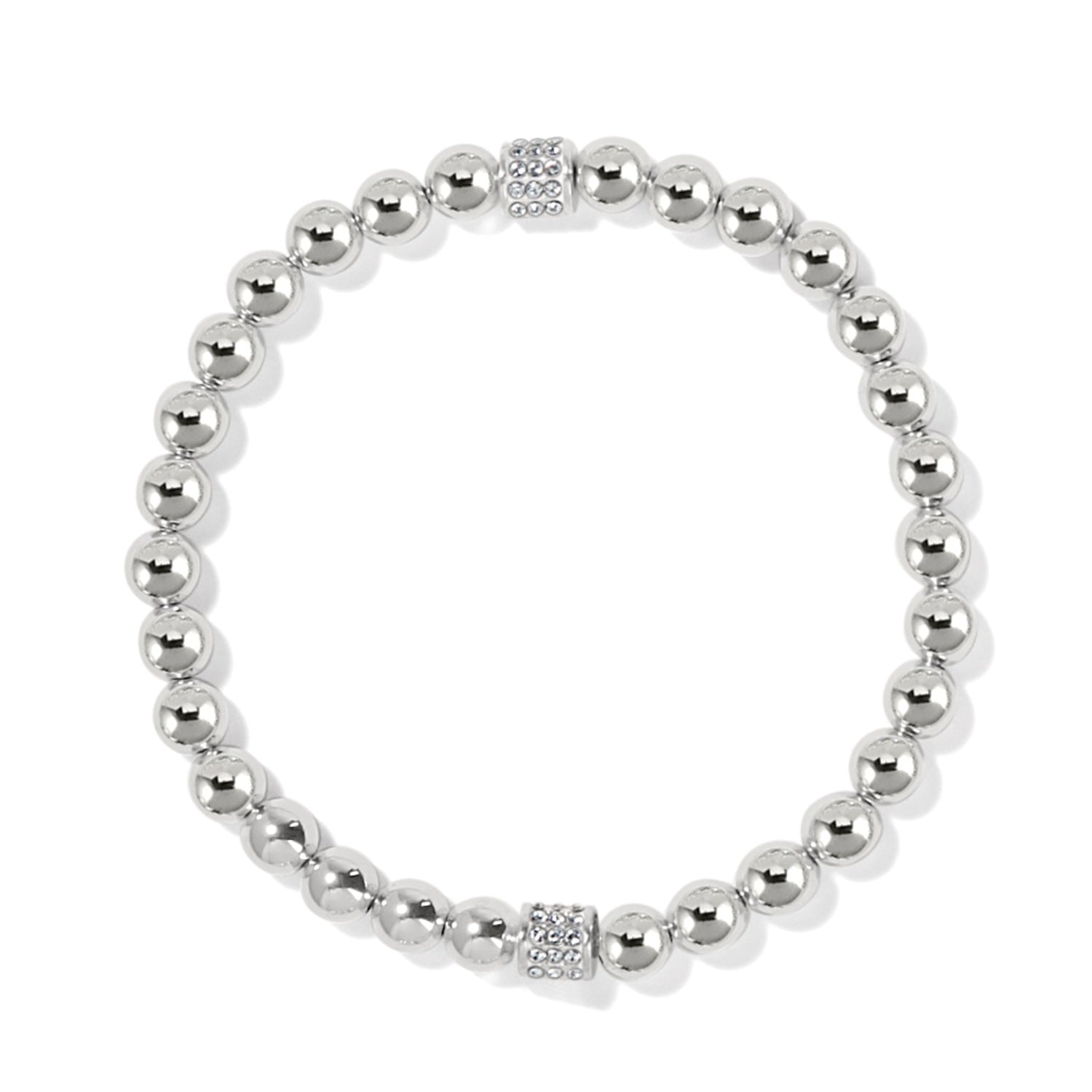 Brighton Meridian Petite Silver Stretch Bracelet.