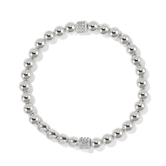 Brighton Meridian Petite Silver Stretch Bracelet.
