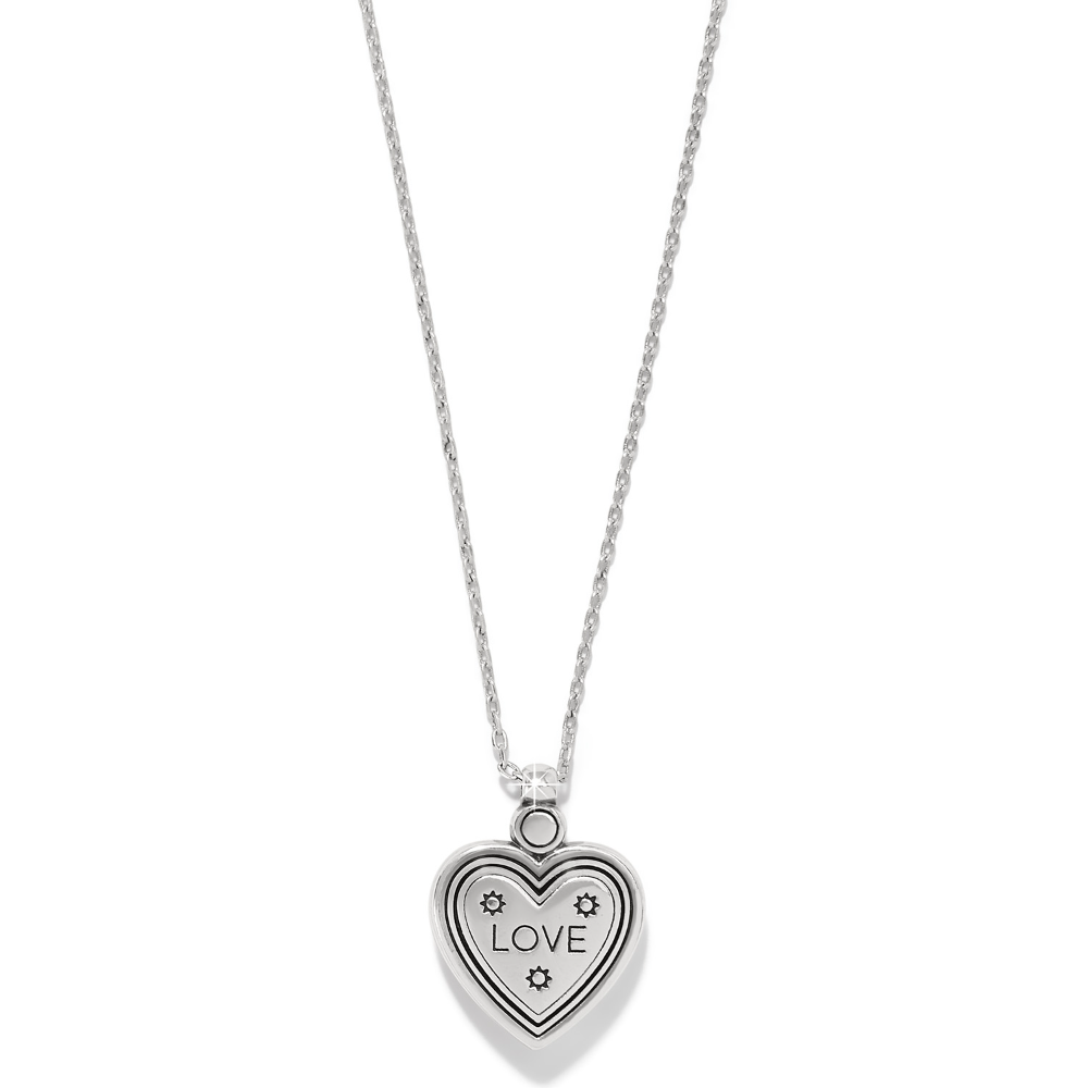 Mosaic Heart Petite Two Tone Necklace from Brighton.