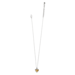 Mosaic Heart Petite Two Tone Necklace from Brighton.