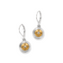 Mosaic Round Mini Leverback Earrings.
