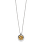 Mosaic Round Mini Two Tone Necklace from Brighton.