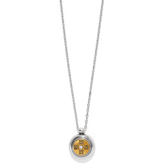 Mosaic Round Mini Two Tone Necklace from Brighton.