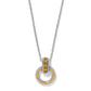 Mosaic Two Tone Link Ring Necklace
