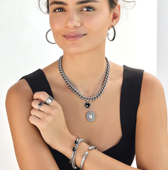Pretty Tough Amour Heart Necklace