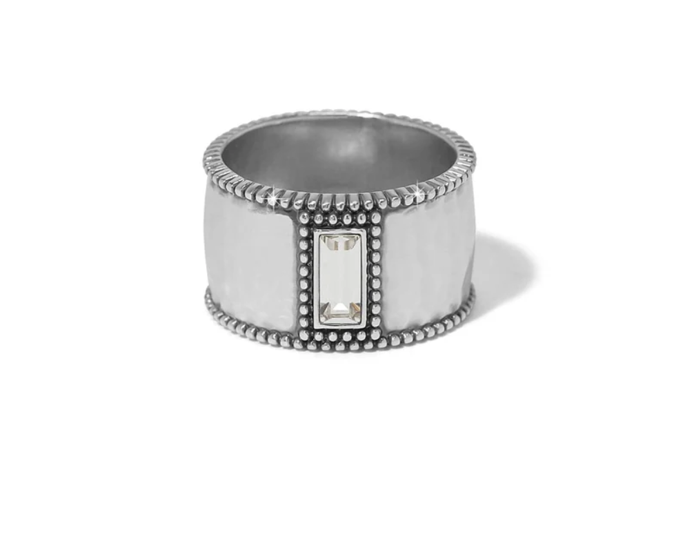 Pretty Tough Gem Wide Band Ring