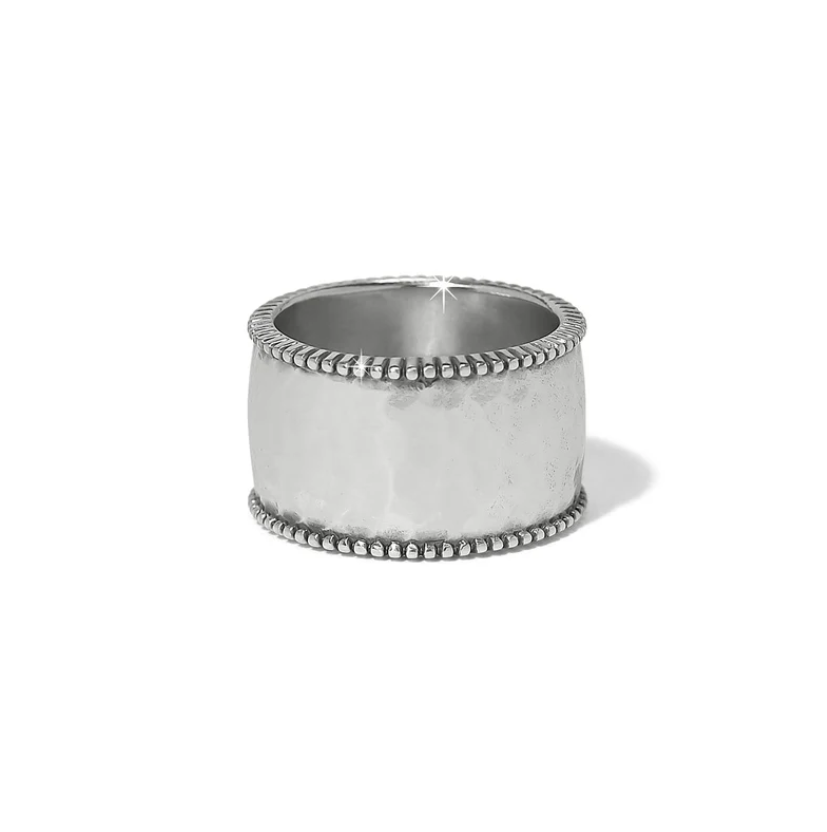 Pretty Tough Gem Wide Band Ring