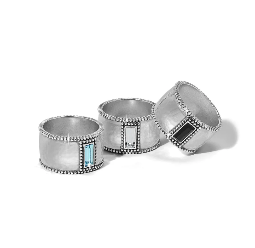 Pretty Tough Gem Wide Band Ring