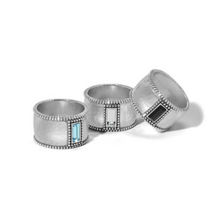 Pretty Tough Gem Wide Band Ring