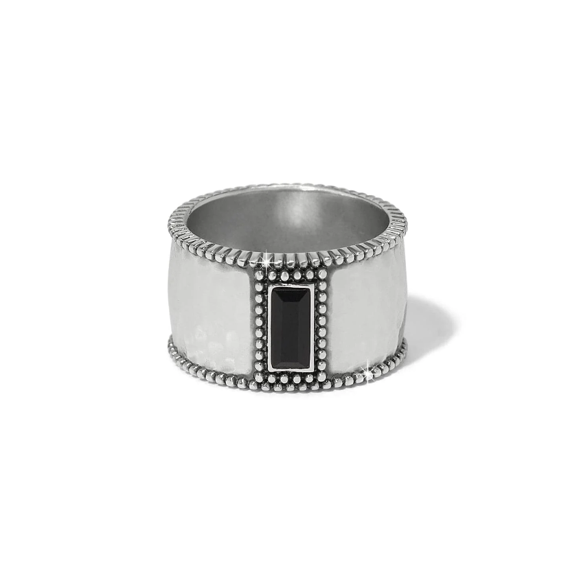 Pretty Tough Gem Wide Band Ring