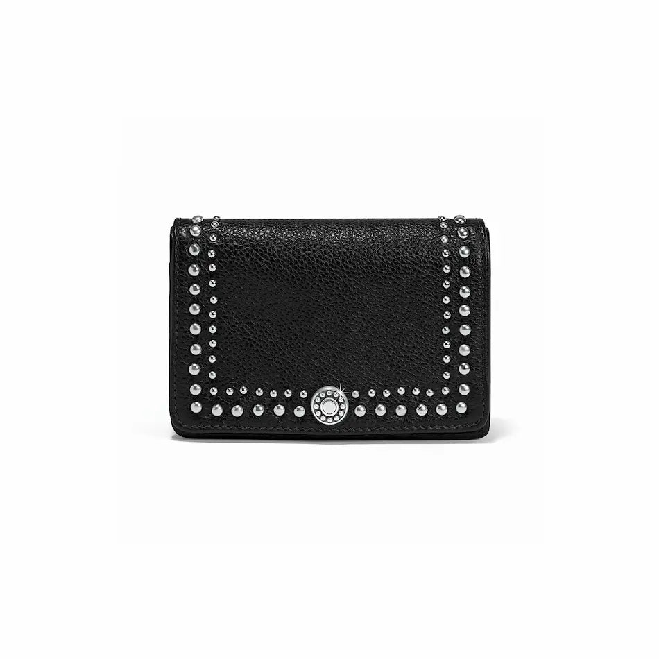 Brighton Pretty Tough Stud Medium Wallet - Black