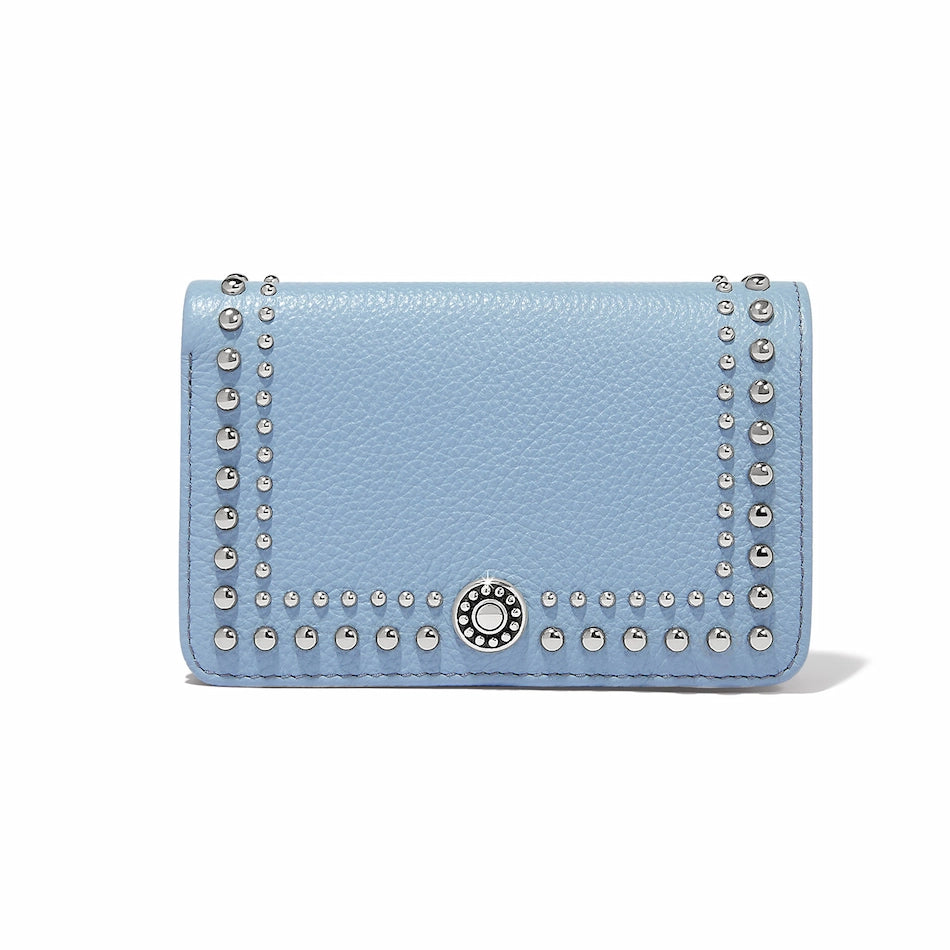 Brighton Pretty Tough Stud Medium Wallet - Cloud Blue