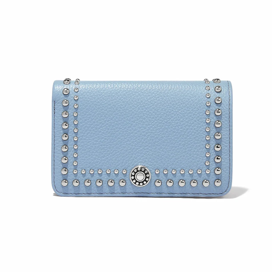 Brighton Pretty Tough Stud Medium Wallet - Cloud Blue