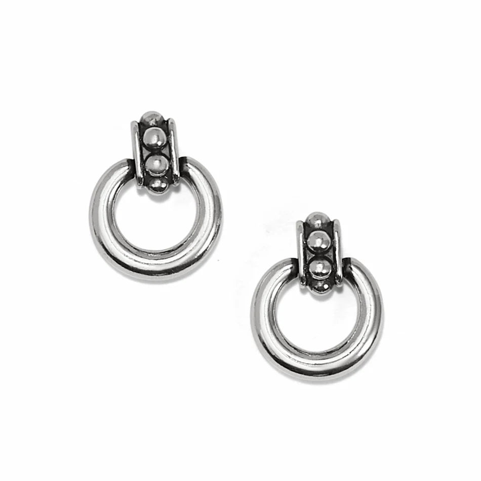Brighton Pretty Tough Stud Petite Post Drop Earrings - Silver