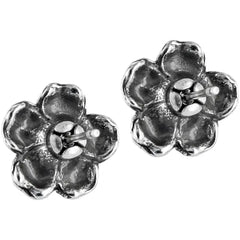 Retro Garden Mini Post Earring Back View