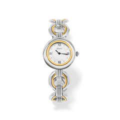 Brighton Sausalito Watch in two-tone silver and gold.