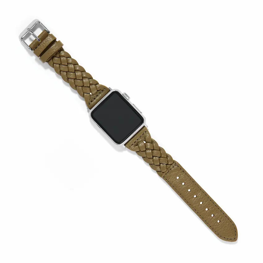 Brighton Brighton Sutton Braided Leather Watch Band.