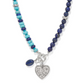 Token Charm Lapis Turquoise Necklace