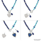 Token Charm Lapis Turquoise Necklace