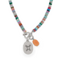 Token Charm Mix Gemstone Necklace