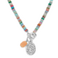 Token Charm Mix Gemstone Necklace