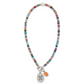 Token Charm Mix Gemstone Necklace