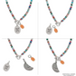 Token Charm Mix Gemstone Necklace