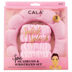 CALA Spa Bubble Puffy Headband and Wristband Set