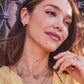 Kendra Scott Cailin Crystal Huggie Earrings Gold Metal