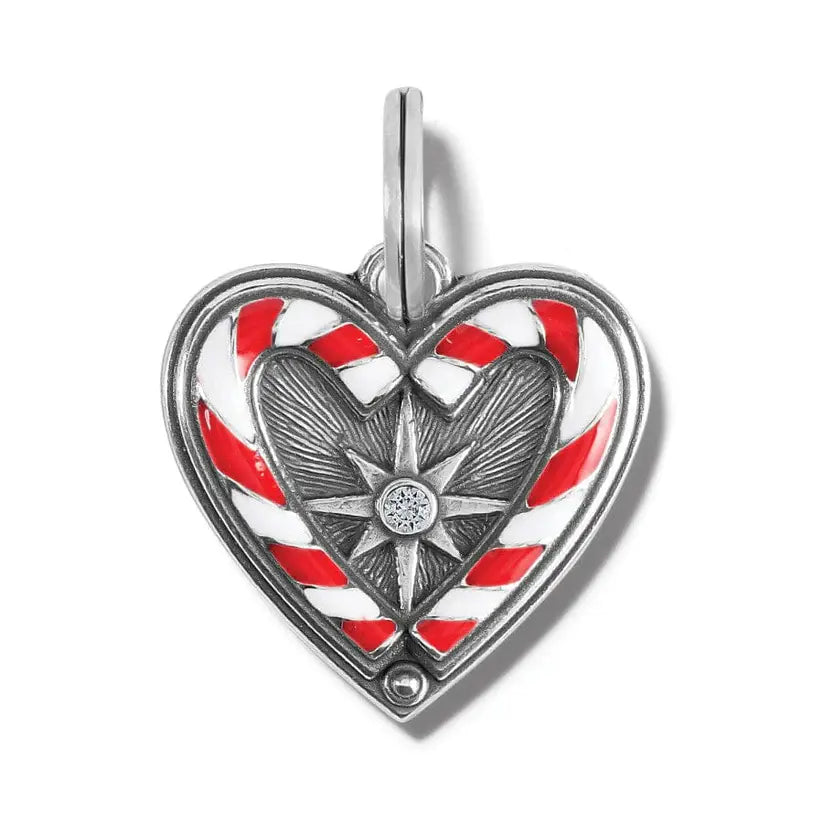 Candycane Sweetheart Charm Front View