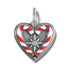 Candycane Sweetheart Charm Front View