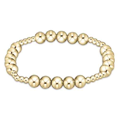 enewton Classic Blissful Pattern 3mm Bead Bracelet - 6mm Gold