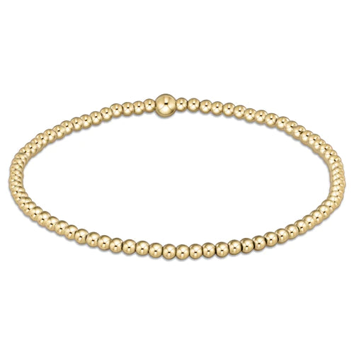 Classic Gold 2.5mm Bead Bracelet - Enewton